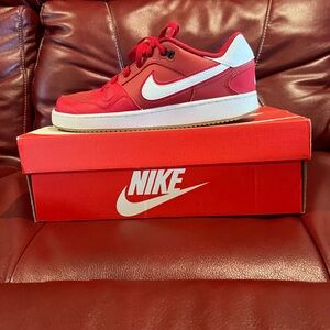 Authentic Nike Red and White Casual Sneakers